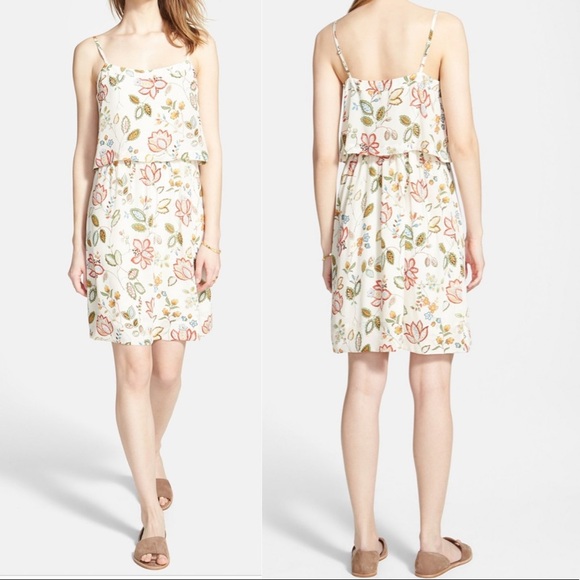 MadewellSilk Overlay Cami Floral Dress